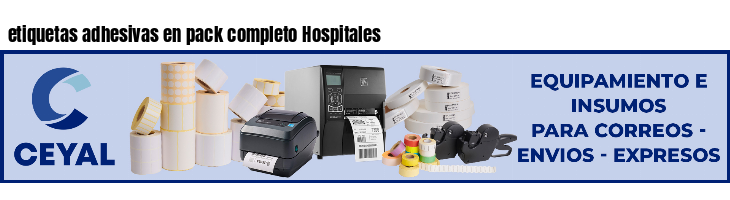 etiquetas adhesivas en pack completo Hospitales