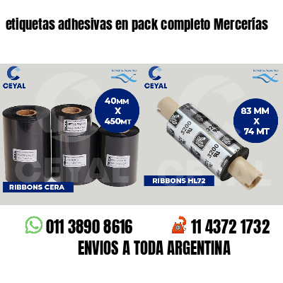etiquetas adhesivas en pack completo Mercerías