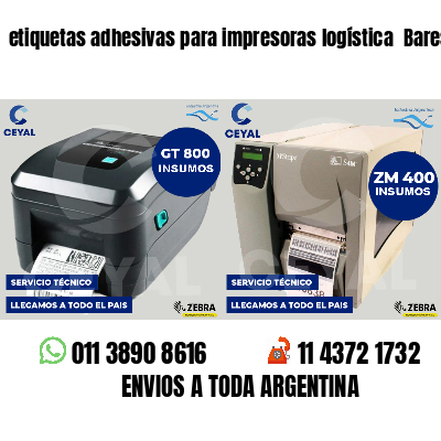 etiquetas adhesivas para impresoras logística  Bares
