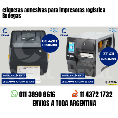 etiquetas adhesivas para impresoras logística Bodegas