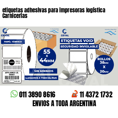 etiquetas adhesivas para impresoras logística  Carnicerías