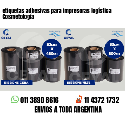 etiquetas adhesivas para impresoras logística Cosmetología