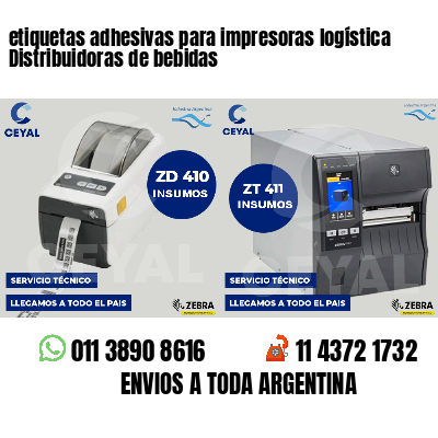 etiquetas adhesivas para impresoras logística Distribuidoras de bebidas