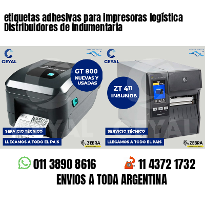 etiquetas adhesivas para impresoras logística Distribuidores de indumentaria
