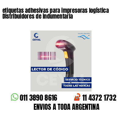 etiquetas adhesivas para impresoras logística Distribuidores de indumentaria
