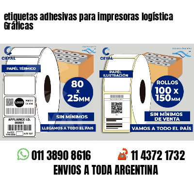 etiquetas adhesivas para impresoras logística Gráficas