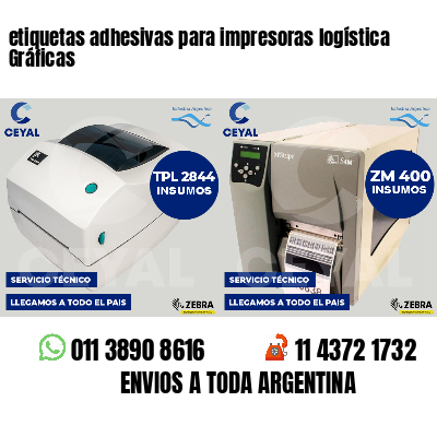 etiquetas adhesivas para impresoras logística Gráficas