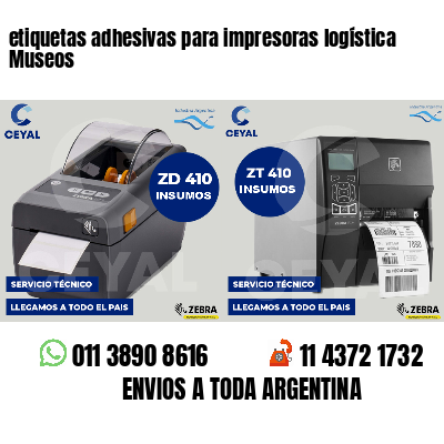 etiquetas adhesivas para impresoras logística  Museos
