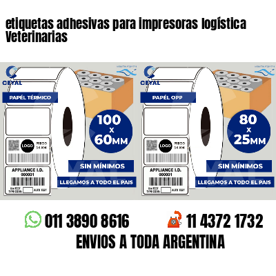 etiquetas adhesivas para impresoras logística Veterinarias