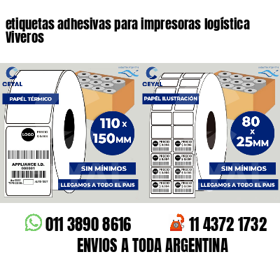 etiquetas adhesivas para impresoras logística  Viveros