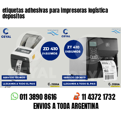 etiquetas adhesivas para impresoras logística  depositos