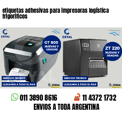 etiquetas adhesivas para impresoras logística  frigorificos