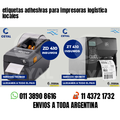 etiquetas adhesivas para impresoras logística locales
