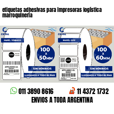 etiquetas adhesivas para impresoras logística  marroquinería
