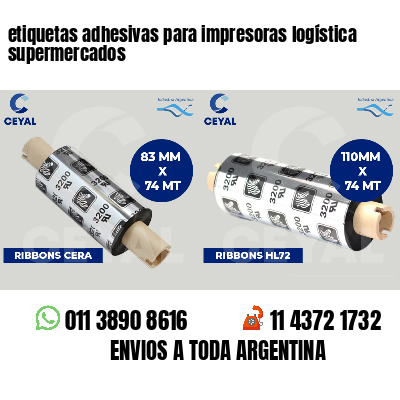etiquetas adhesivas para impresoras logística  supermercados