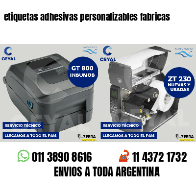 etiquetas adhesivas personalizables fabricas