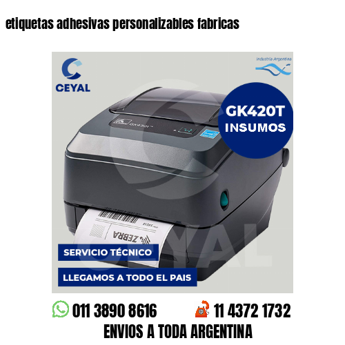 etiquetas adhesivas personalizables fabricas