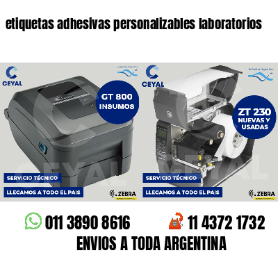 etiquetas adhesivas personalizables laboratorios