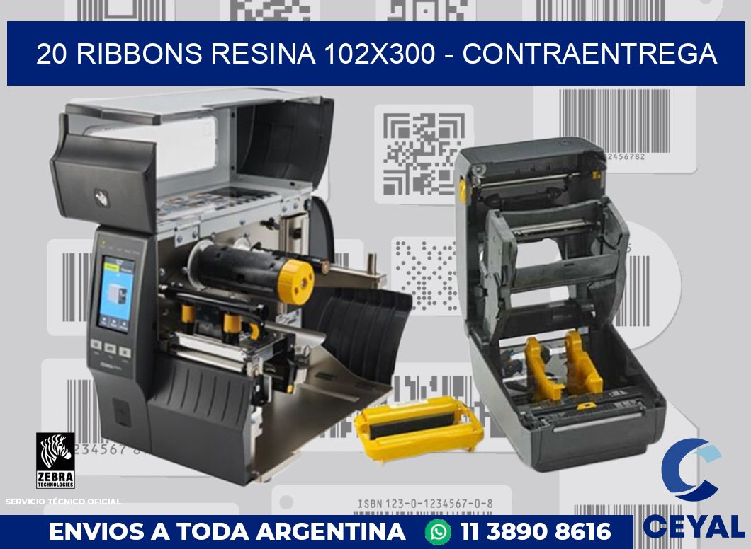 20 Ribbons resina 102x300 - contraentrega