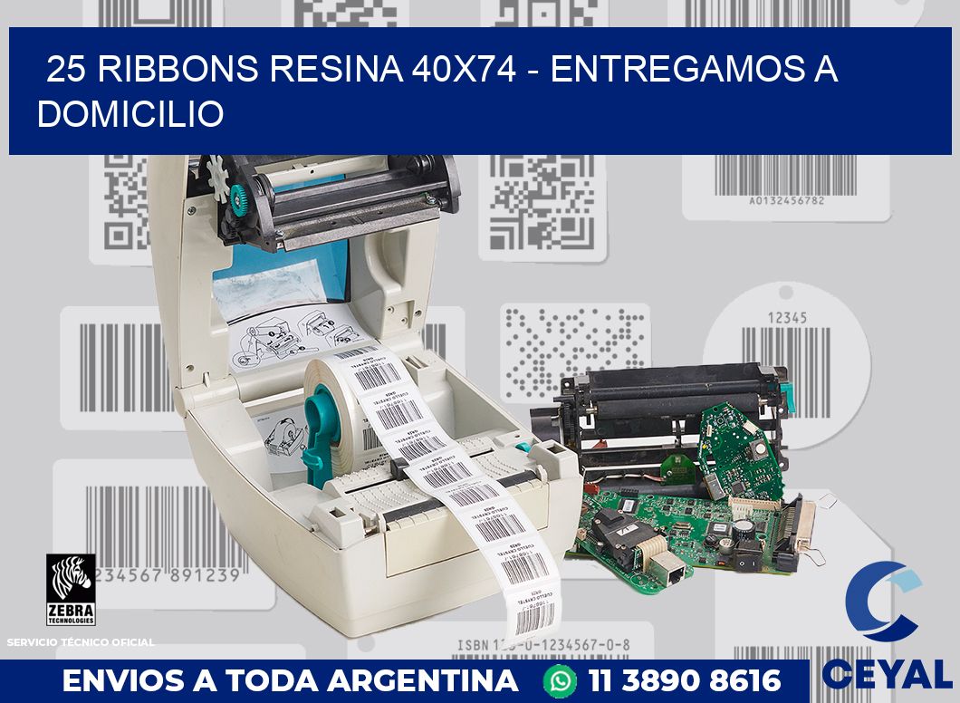 25 Ribbons resina 40x74 - entregamos a domicilio