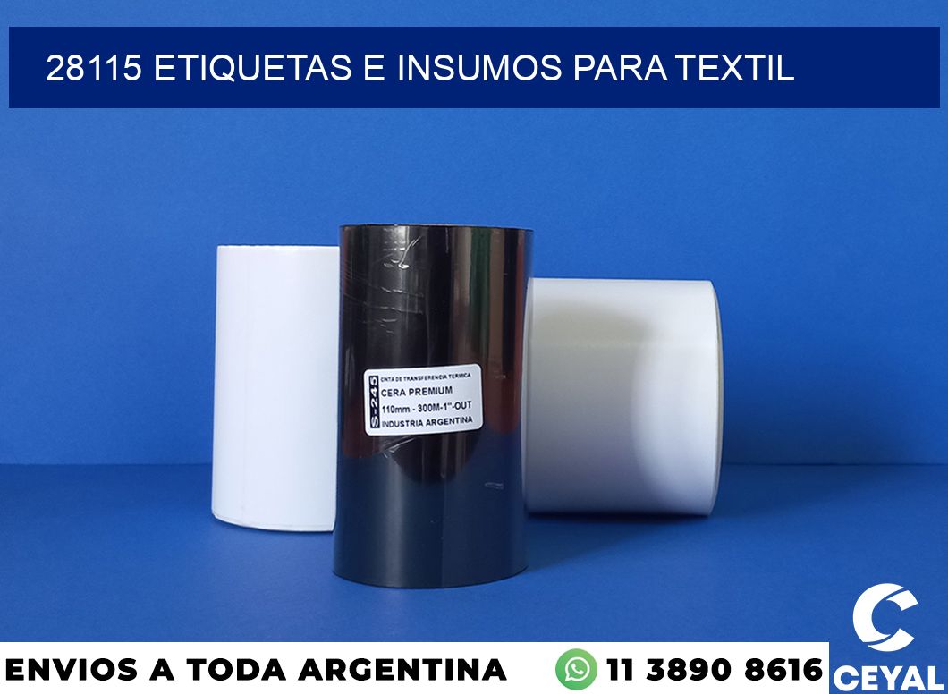 28115 etiquetas e insumos para textil