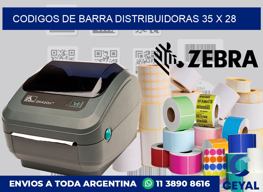 Codigos de barra distribuidoras 35 x 28