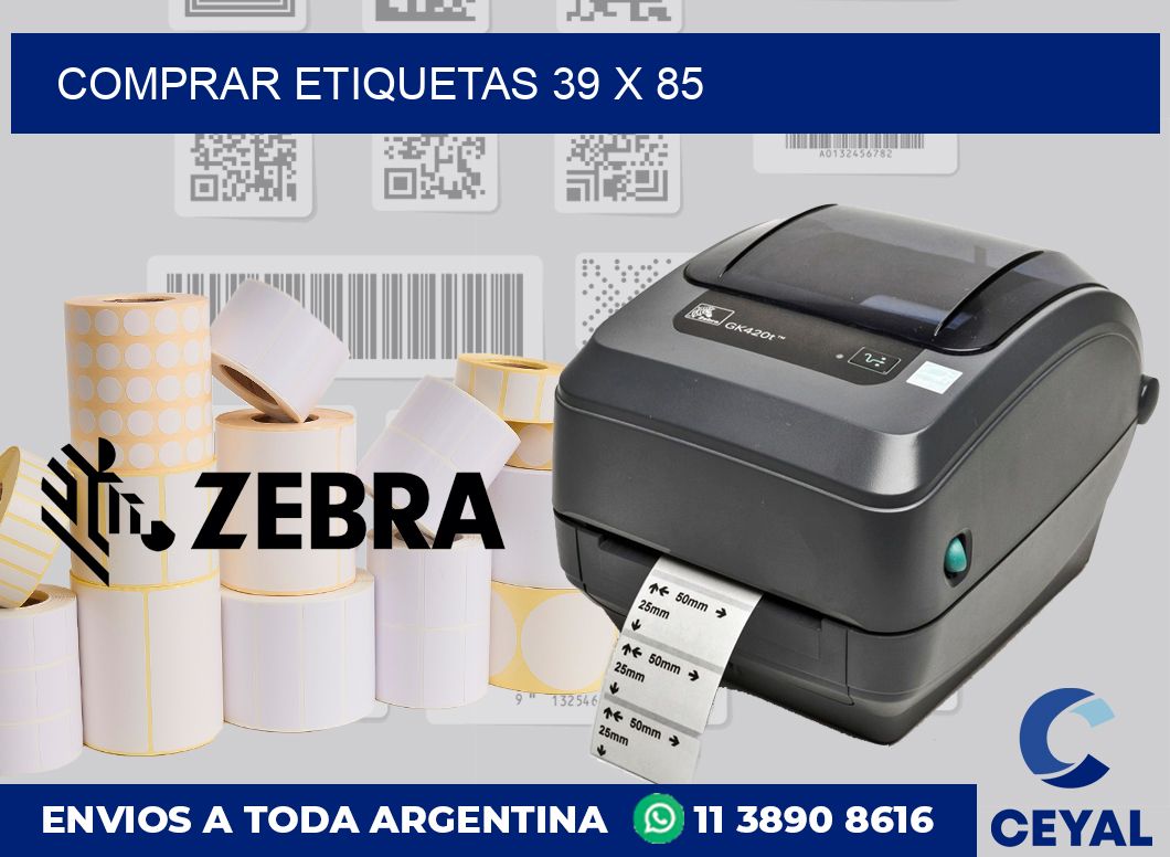 Comprar etiquetas 39 x 85