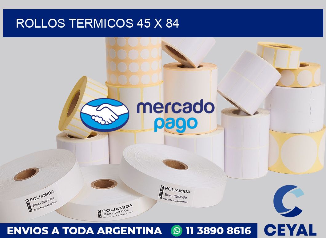 Rollos termicos 45 x 84