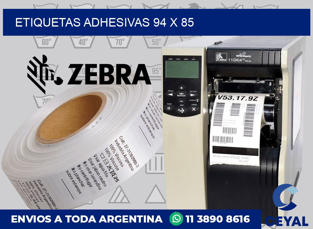 etiquetas adhesivas 94 x 85