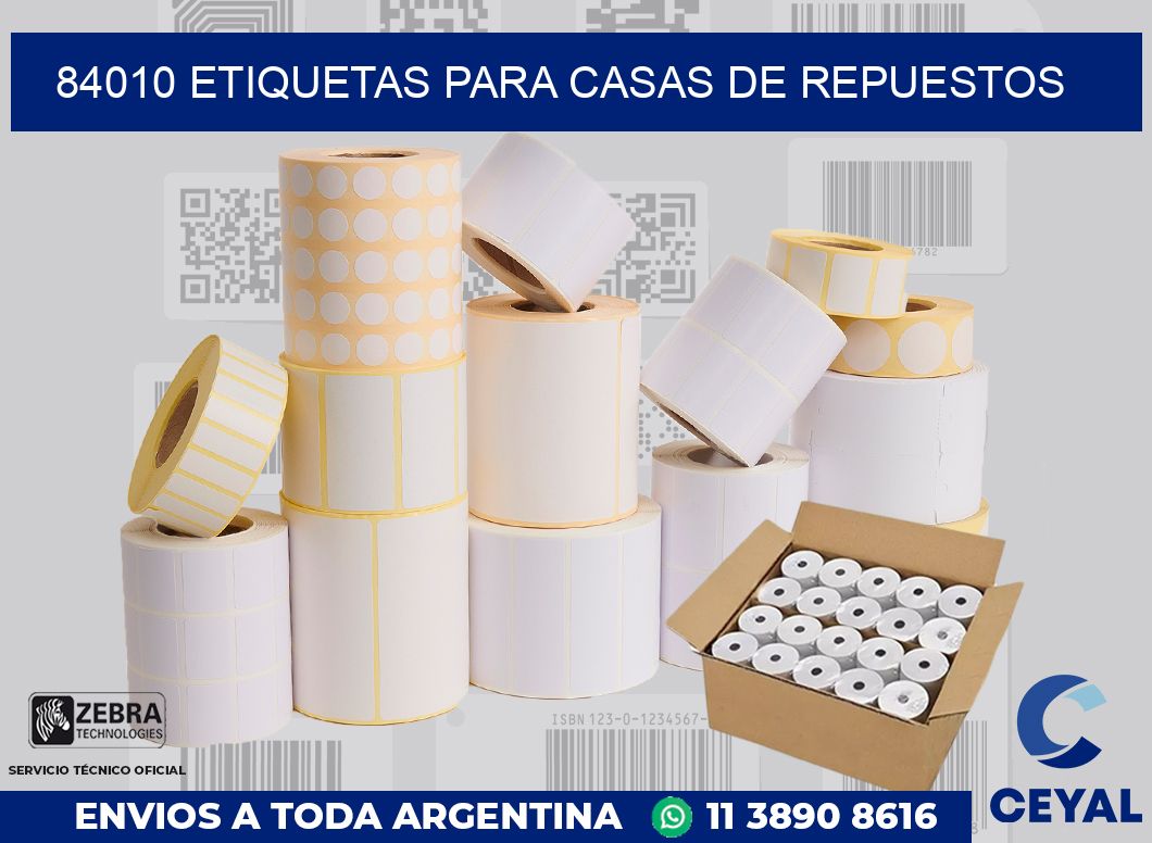 84010 ETIQUETAS PARA CASAS DE REPUESTOS