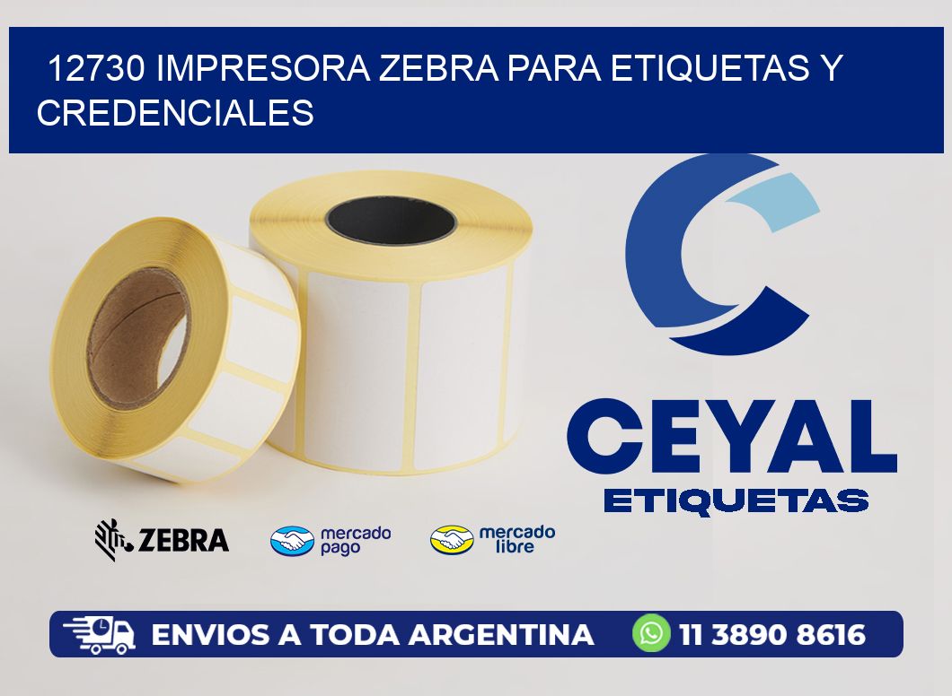 12730 IMPRESORA ZEBRA PARA ETIQUETAS Y CREDENCIALES