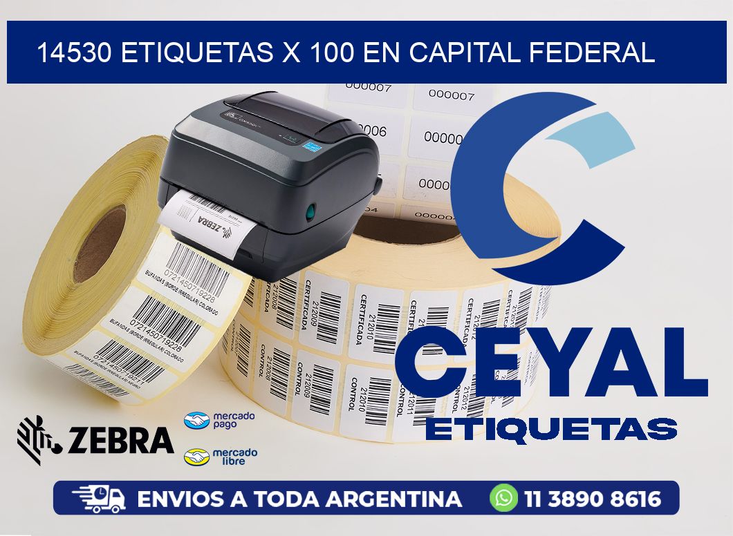 14530 ETIQUETAS X 100 EN CAPITAL FEDERAL