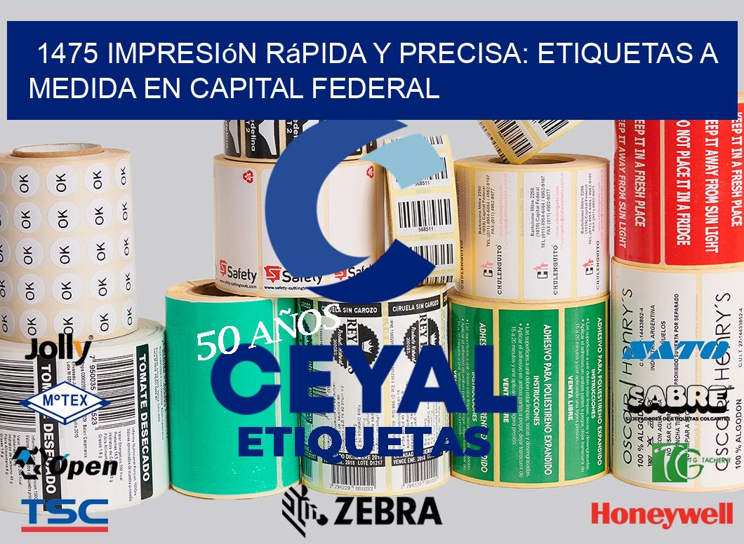 1475 Impresión Rápida y Precisa: Etiquetas a Medida en Capital Federal
