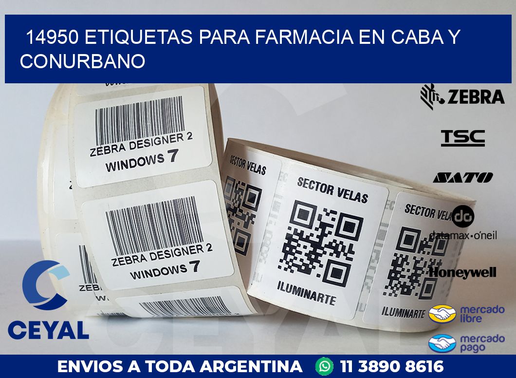 14950 ETIQUETAS PARA FARMACIA EN CABA Y CONURBANO