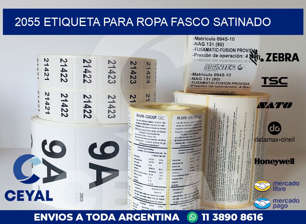 2055 ETIQUETA PARA ROPA FASCO SATINADO