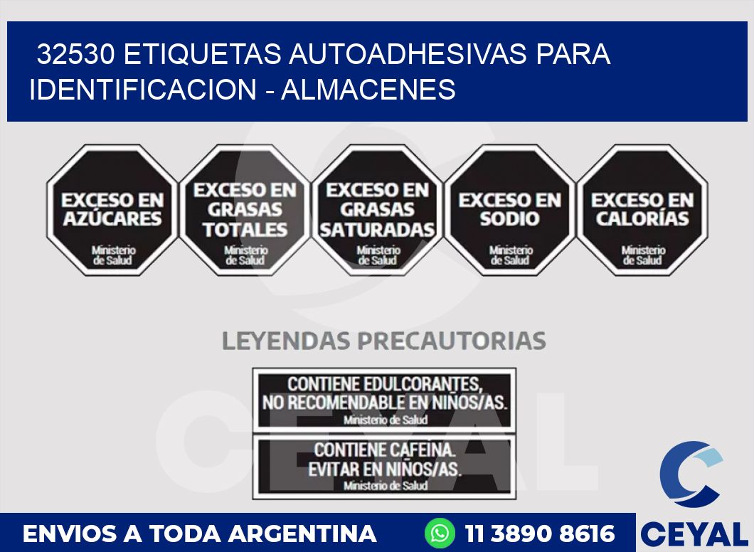 32530 ETIQUETAS AUTOADHESIVAS PARA IDENTIFICACION - ALMACENES