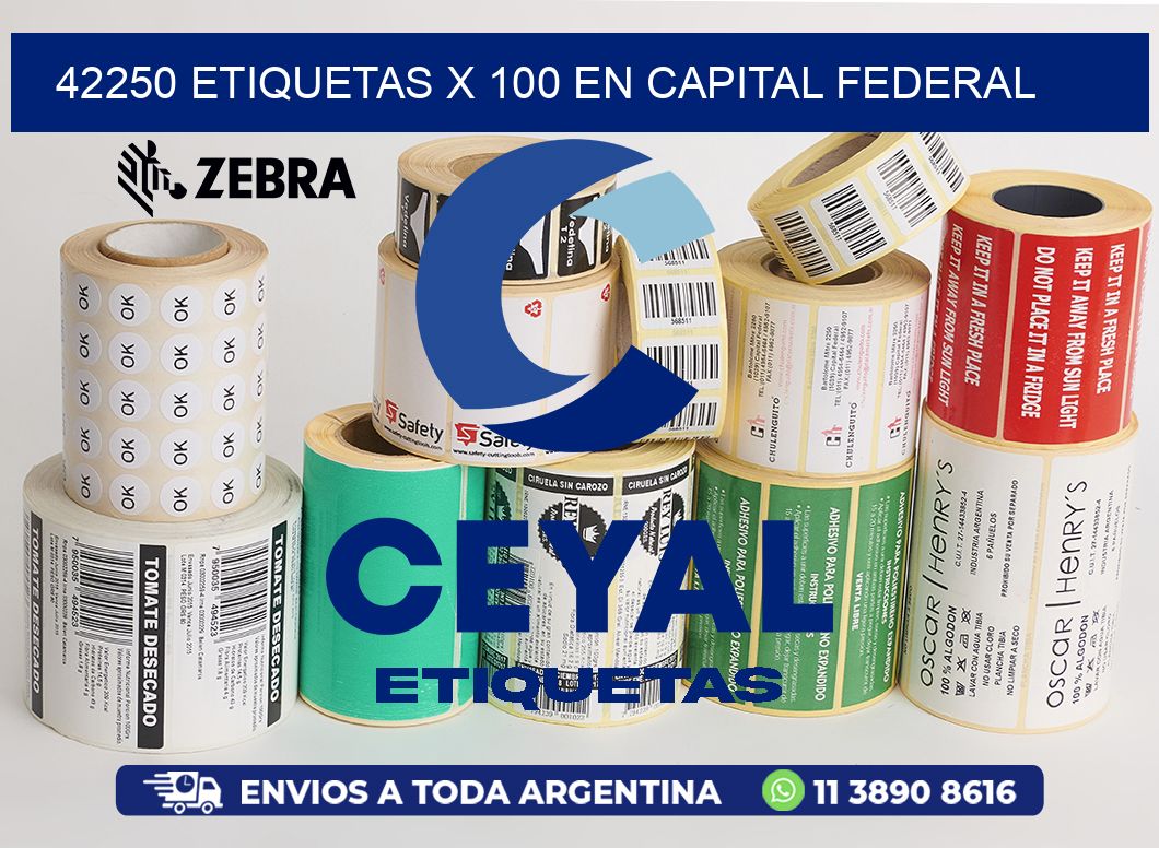 42250 ETIQUETAS X 100 EN CAPITAL FEDERAL
