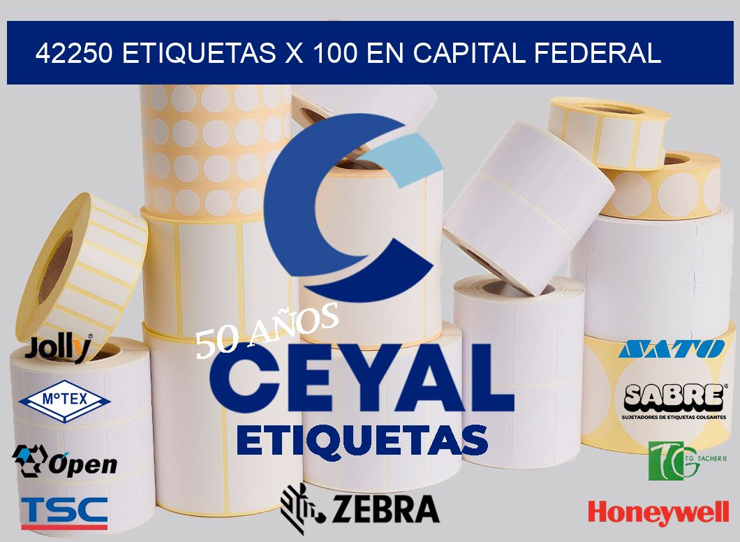 42250 ETIQUETAS X 100 EN CAPITAL FEDERAL