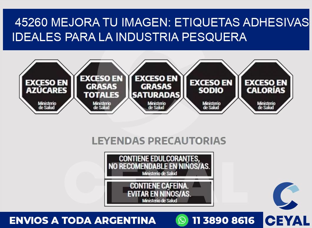 45260 MEJORA TU IMAGEN: ETIQUETAS ADHESIVAS IDEALES PARA LA INDUSTRIA PESQUERA
