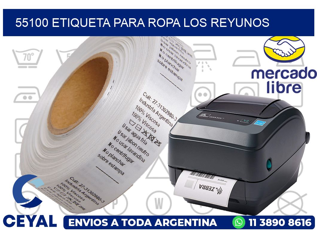 55100 ETIQUETA PARA ROPA LOS REYUNOS