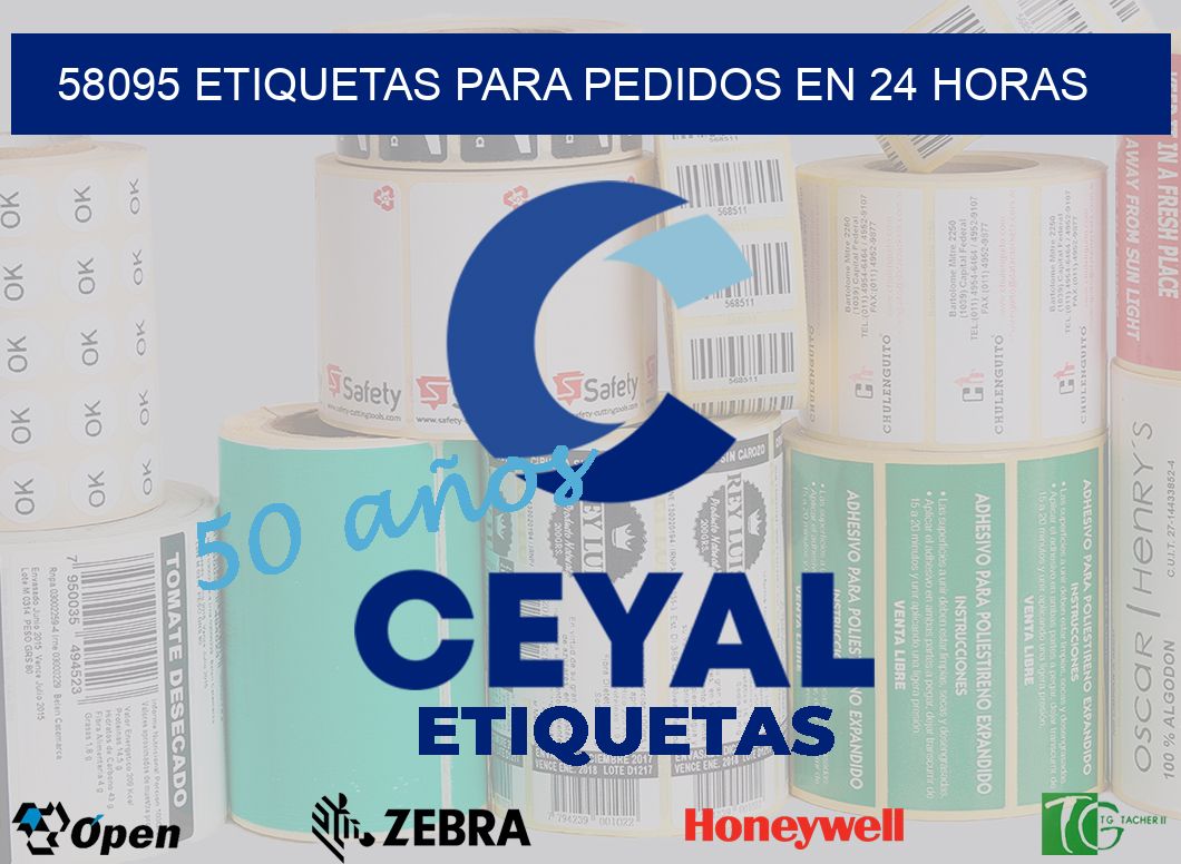 58095 ETIQUETAS PARA PEDIDOS EN 24 HORAS