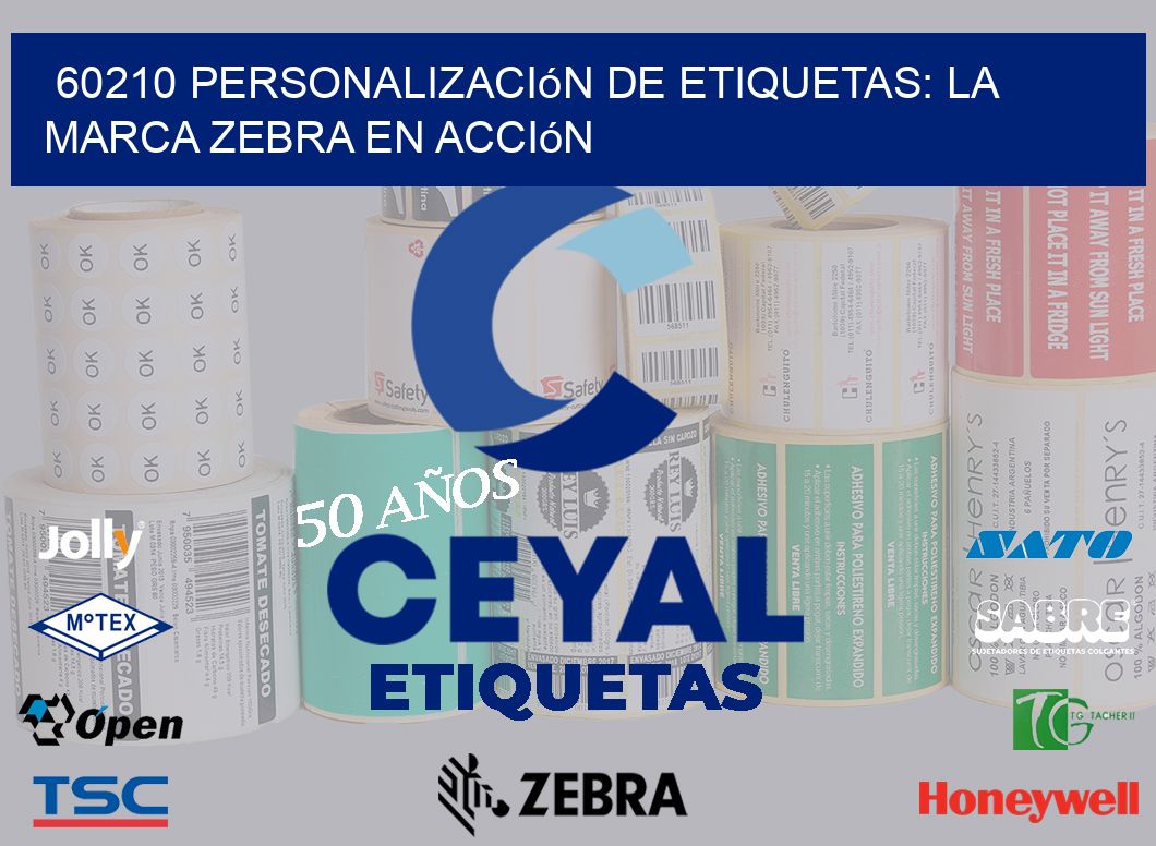 60210 Personalización de Etiquetas: La Marca Zebra en Acción