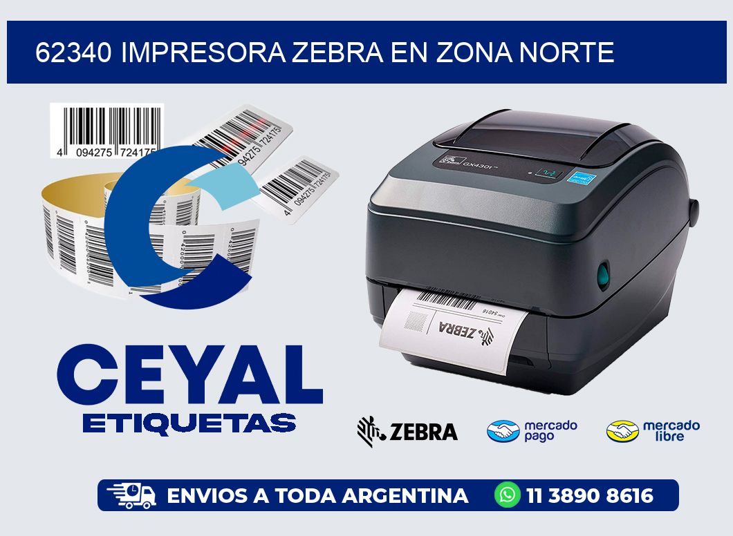 62340 IMPRESORA ZEBRA EN ZONA NORTE