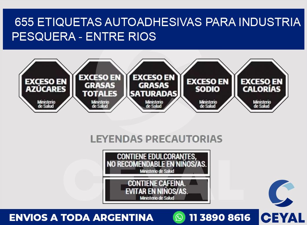 655 ETIQUETAS AUTOADHESIVAS PARA INDUSTRIA PESQUERA - ENTRE RIOS