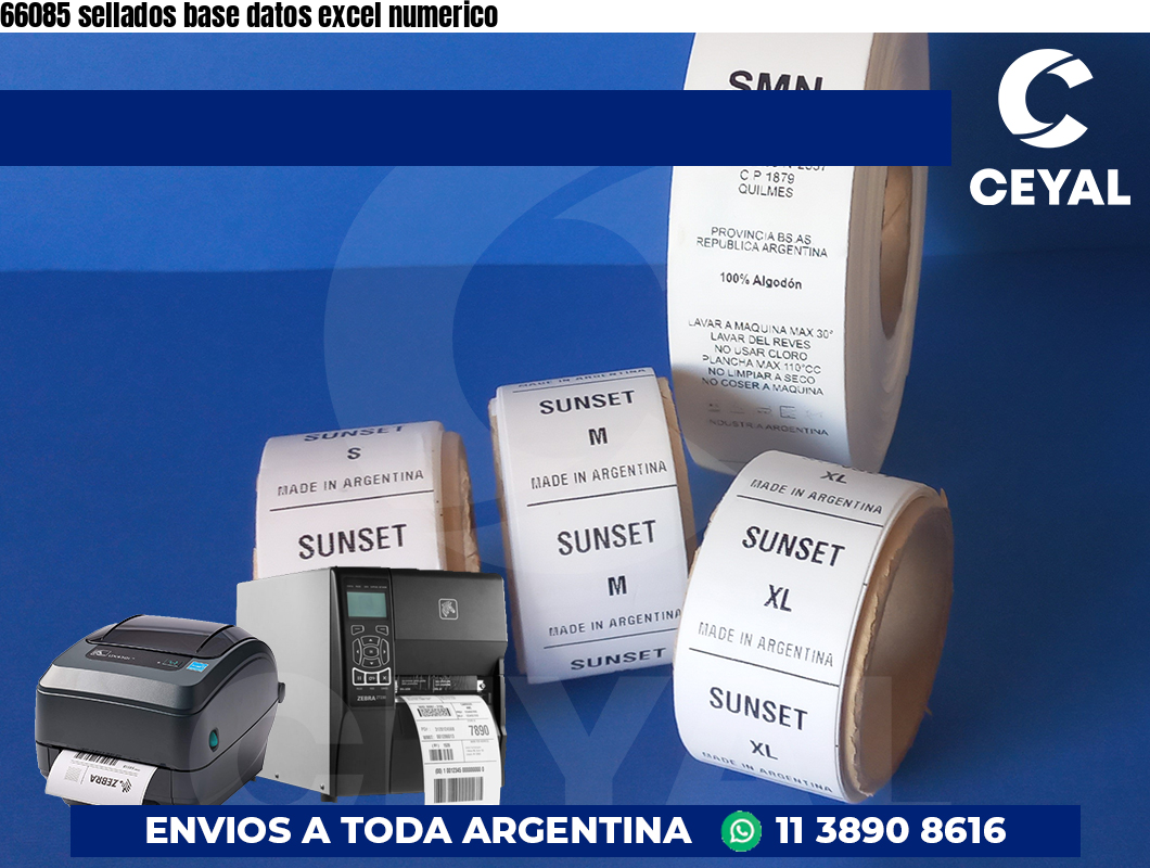 66085 sellados base datos excel numerico