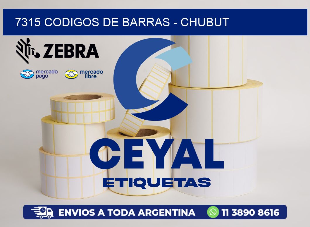 7315 CODIGOS DE BARRAS - CHUBUT