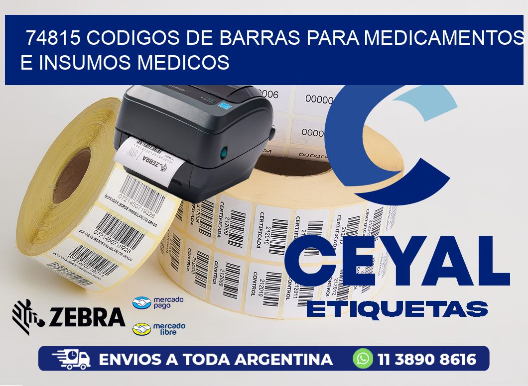 74815 CODIGOS DE BARRAS PARA MEDICAMENTOS E INSUMOS MEDICOS