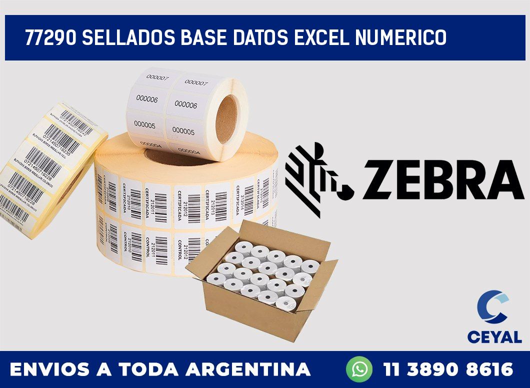 77290 sellados base datos excel numerico