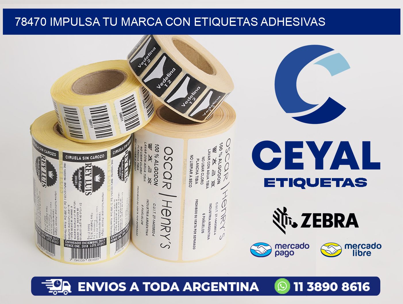 78470 IMPULSA TU MARCA CON ETIQUETAS ADHESIVAS