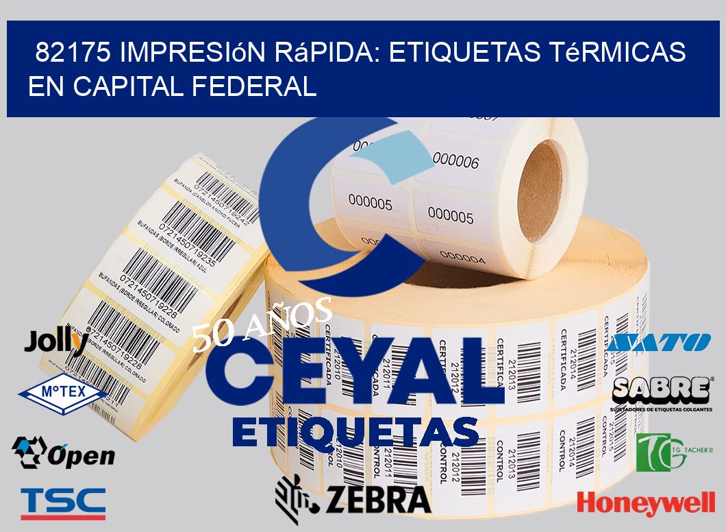 82175 Impresión Rápida: Etiquetas Térmicas en Capital Federal